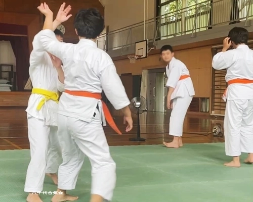 八千代合気会、楽しく合気道を稽古する子どもたち。